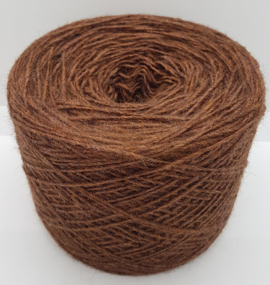 100g Virgin Wool Alpaca Italian yarn brown color N.313