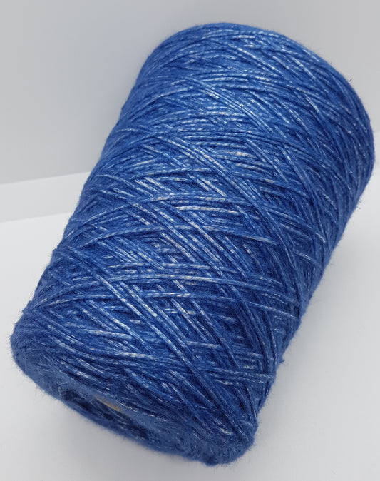 380g mixed wool Italian yarn blue color N.327