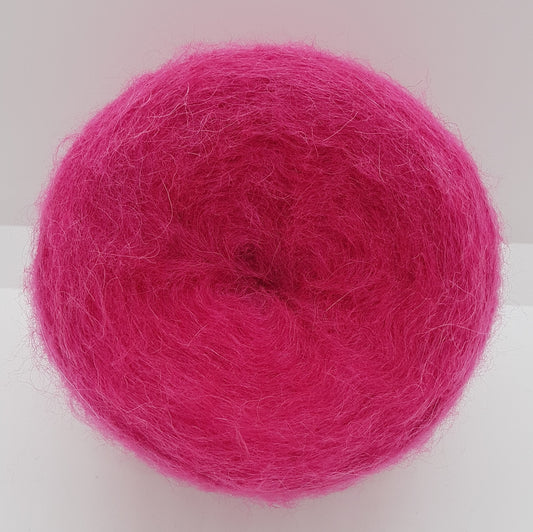 100g brushed alpaca brushed soft Italian yarn rose color cyclamen fuchsia N.339