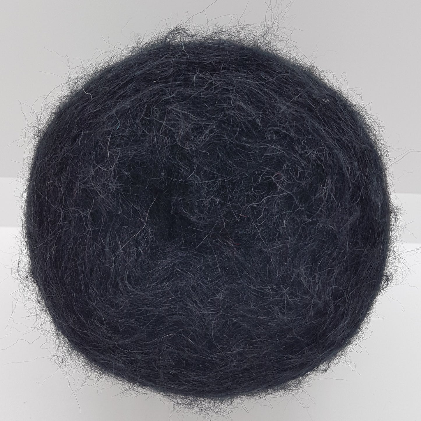 100g Alpaca Brushed Hilo italiano suave cepillado color Negro N.338