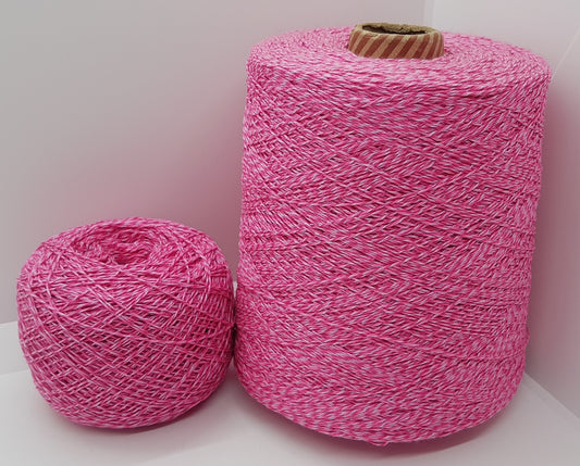 100g 100% algodón suave hilo italiano color Mélange Pink N.352