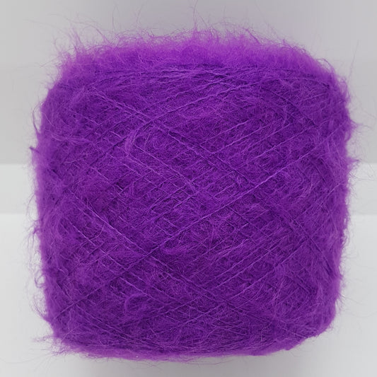 100g mohair italien fil couleur violet N.379