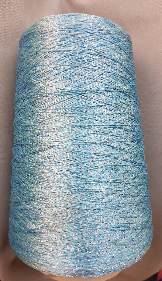 380g Lurex Italian Yarn Blue Couleur L39