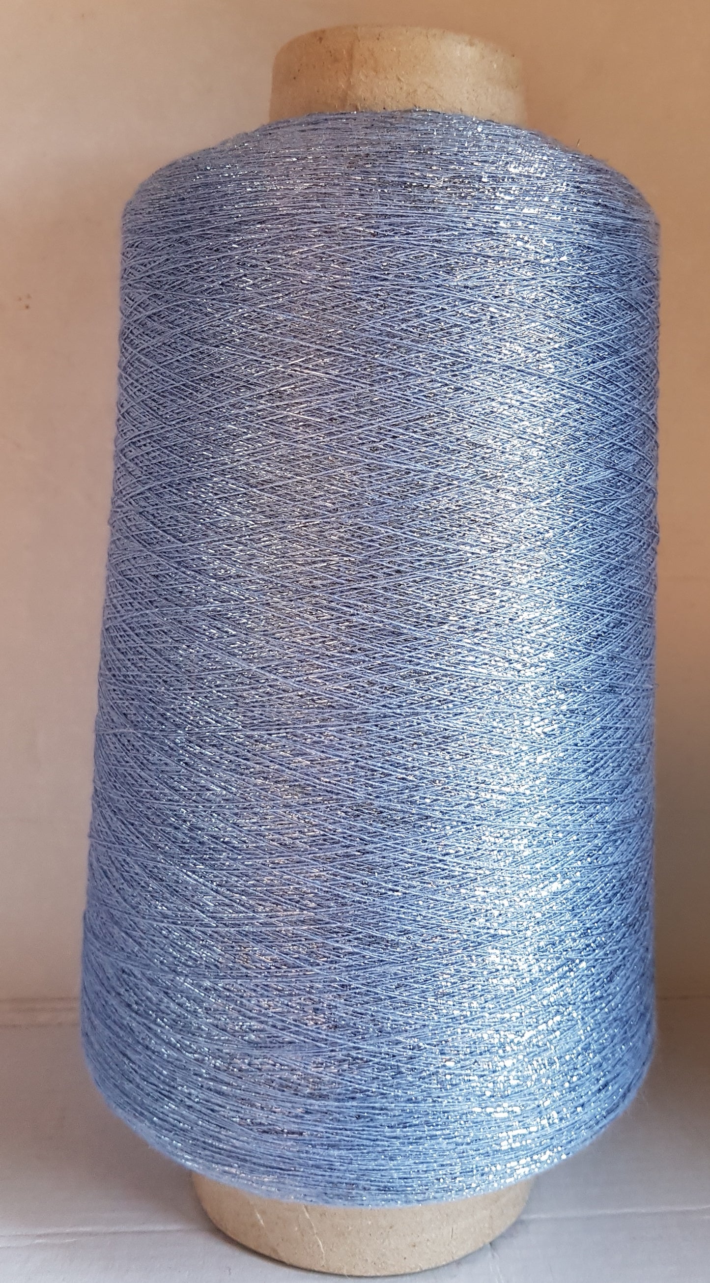 Lurex Italian yarn blue color lilac l45