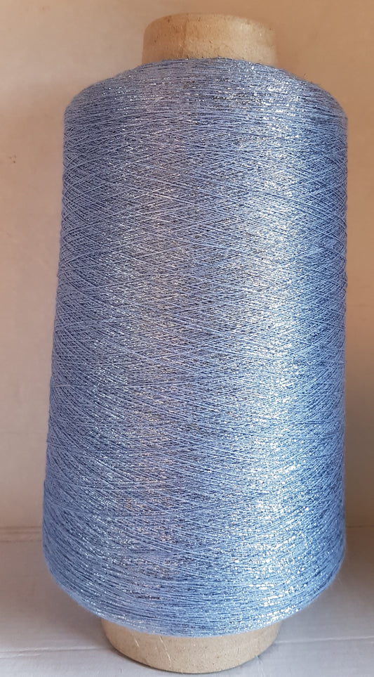 Lurex Italian yarn blue color lilac l45