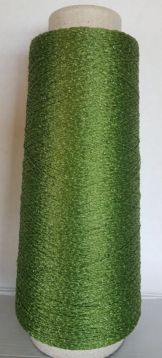 Lurex Italian yarn green color L44