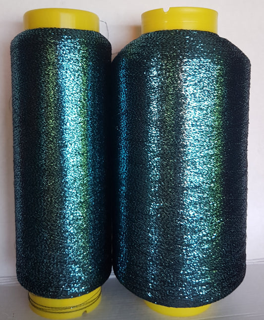 Lurex italien yarn noir océan couleur l48
