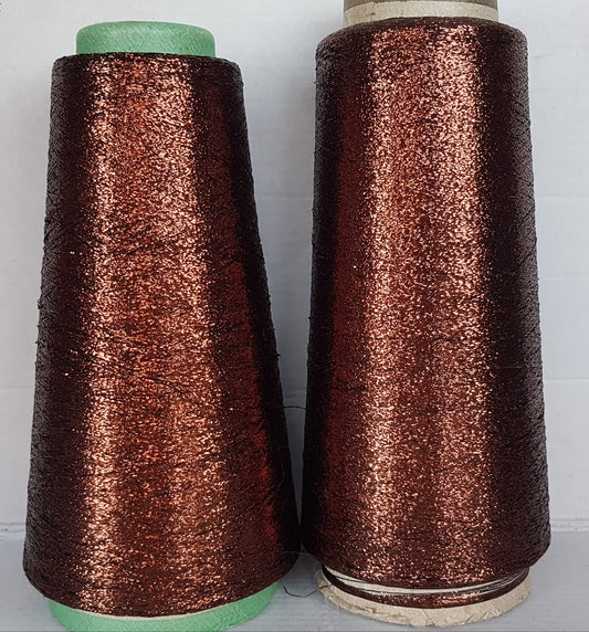Lurex Italian yarn brown color l49