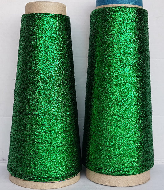 Lurex Italian yarn green color l47
