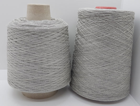 100% cotton Italian yarn light gray color N.398