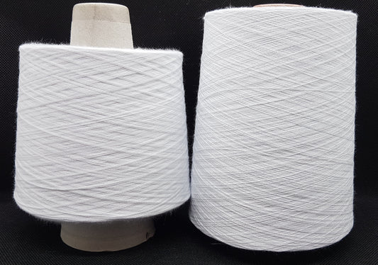 Hilo 100% algodón italiano suave, color Blanco Óptico N.400