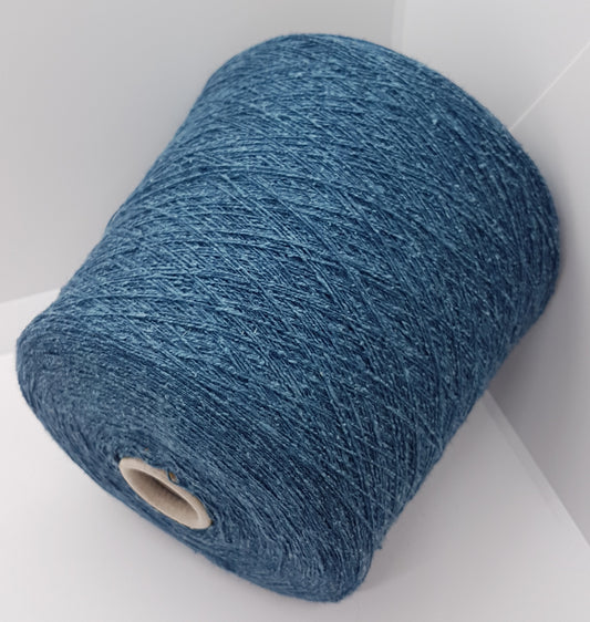 LORO PIANA Silk Wool Italian yarn on cones color Jeans Blue No. P54