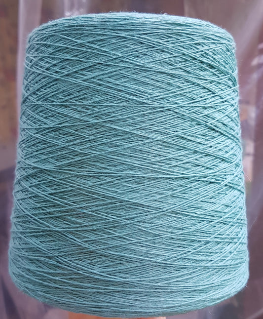 100% soft linen Italian yarn color mint color N.409