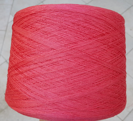 100% soft linen Italian yarn red N.407