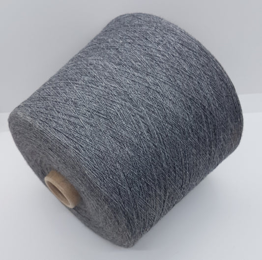 Cashmere angora wool Italian yarn dark gray color N.418