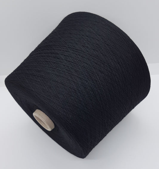 Cashmere angora wool Italian yarn black color N.416