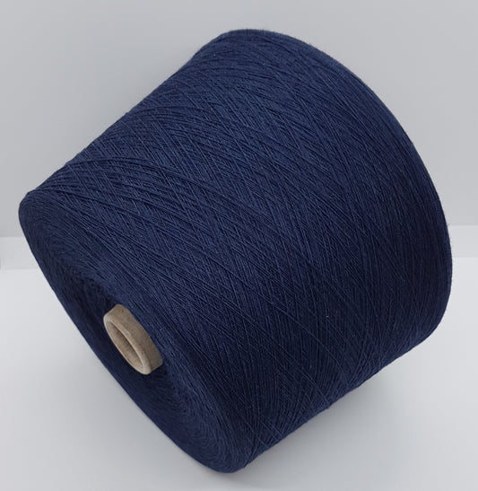 Cashmere wool Italian yarn dark blue color N.428