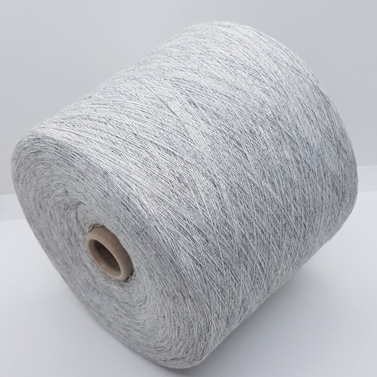 Cashmere angora wool Italian yarn gray color mélange N.413