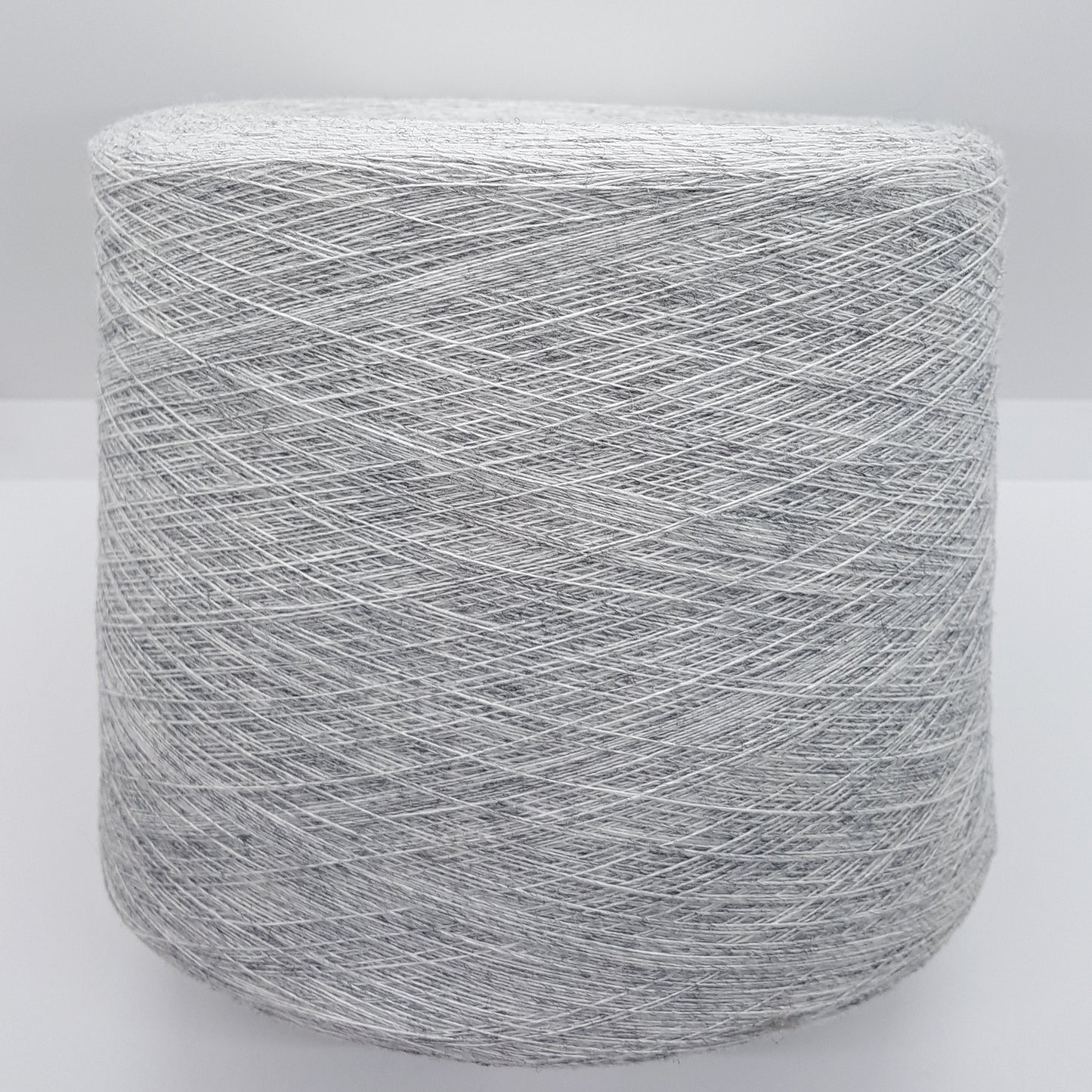 Cashmere angora wool Italian yarn gray color mélange N.413