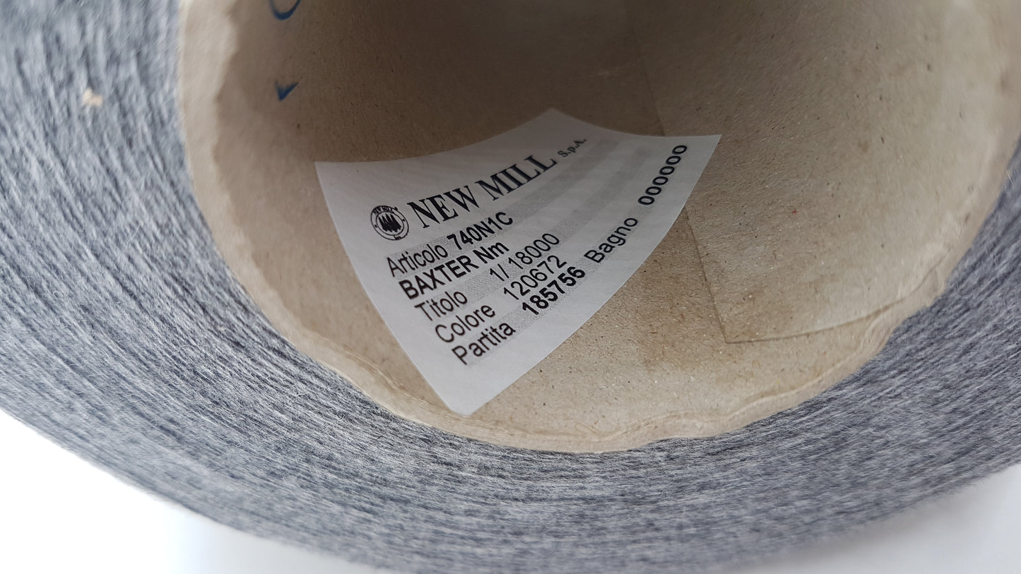 Kaschmir Angora Wolle italienische Garn graue Farbe N.419