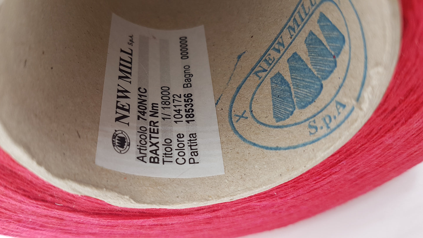 Cachemire angora laine fil italien couleur rouge  N.420