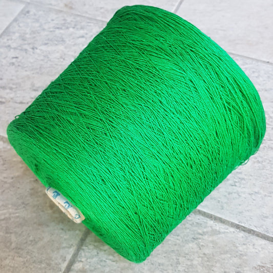 100% Italian Yarn Linen Green Color N.444