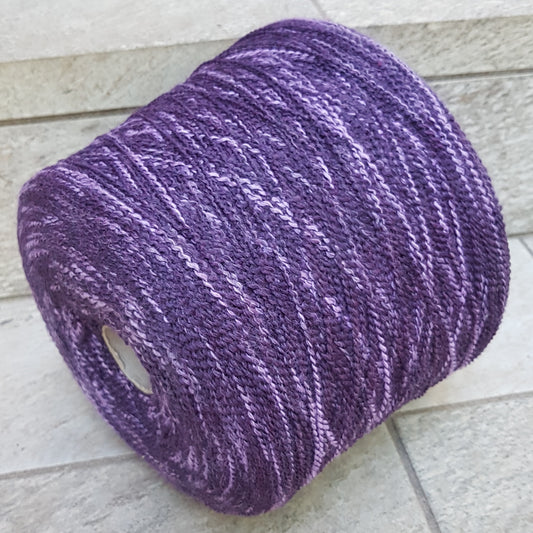 100g fil de laine de viscose doux irrégulier couleur italienne Violet/Lilas N.441