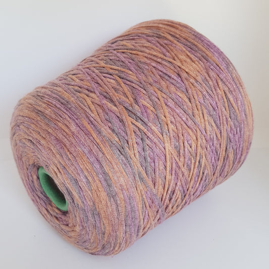 Lanière italienne molle en soie de viscose de 100g couleur beige/lilas/gris N.439