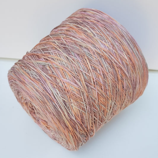 100g Cotone catenella/cordino morbido italiano colore Beige/Rosa/Arancio/Grigio Tenero N.438