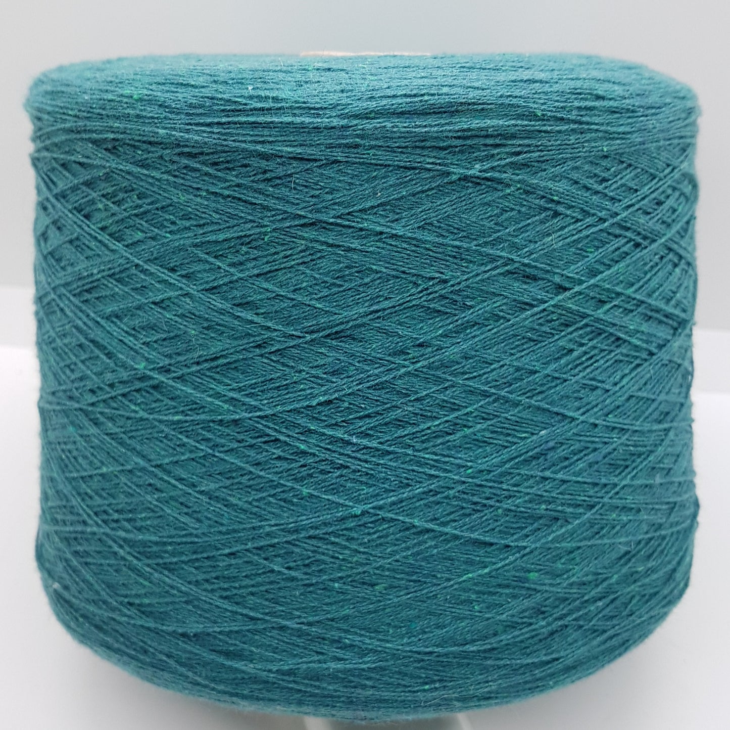 100g Tweed Cotone Bottonato filato italiano colore Verde Oceano N.460