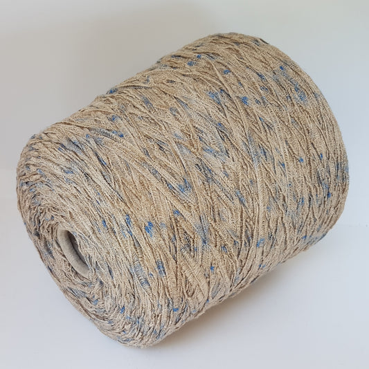 100g Viscosa Algodón Suave Thun Italiano Color Beige Azul Cerca #447