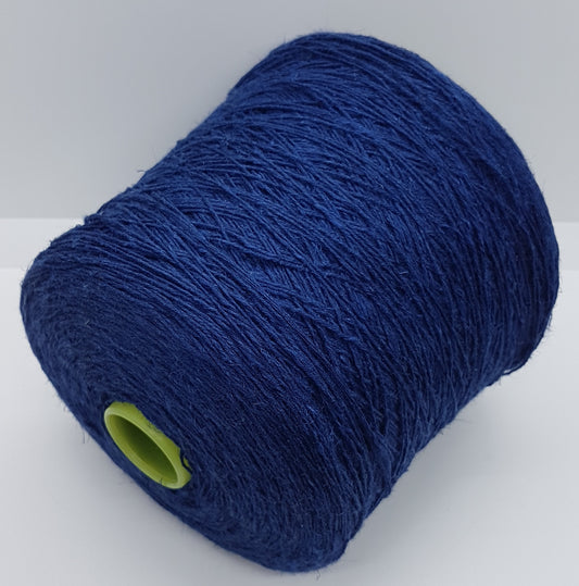 100g Linen 100% Rough Irregular Twine Italian Yarn Blue Color N.462