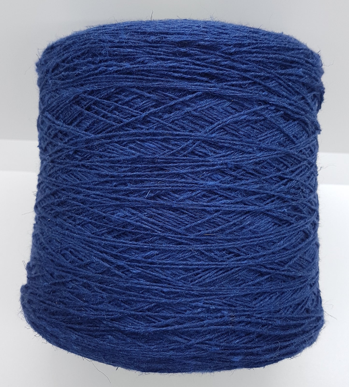 100g Leinen 100% raue unregelmäßige Schnur italienisches Garn blaue Farbe N.462