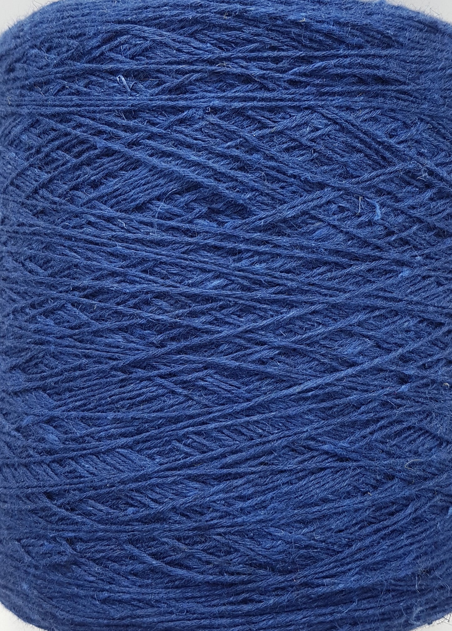 100g Leinen 100% raue unregelmäßige Schnur italienisches Garn blaue Farbe N.462