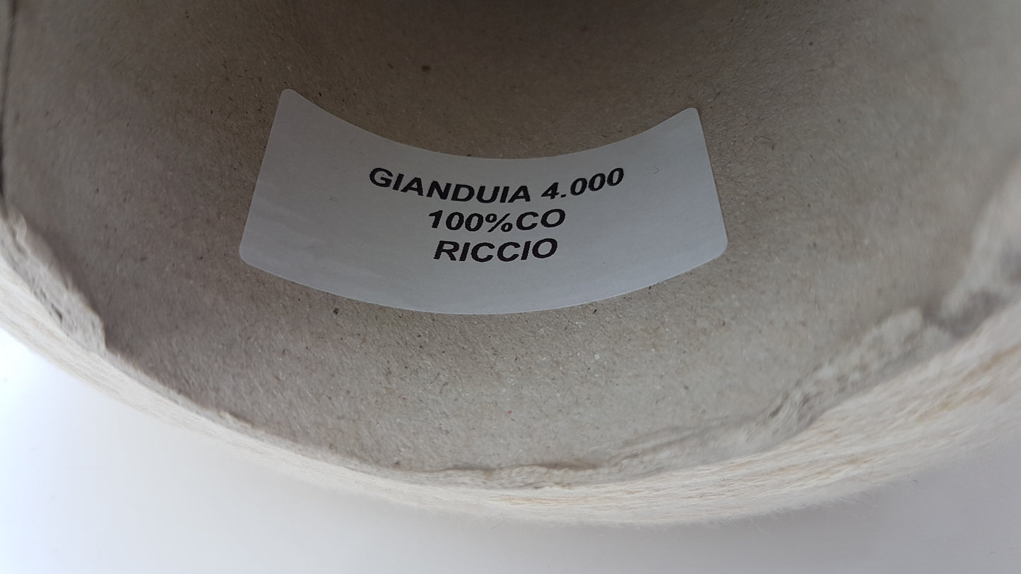 100g de algodón de cadena irregular hilado italiano Color Blanco Leche N &deg; 459