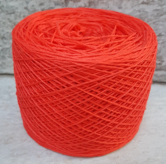 100g LambsWool 100% spun Italian Color Orange N.463