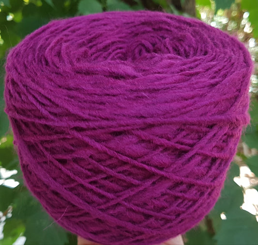 100g de laine irrégulière couleur de fil italien Fuxia N. 466