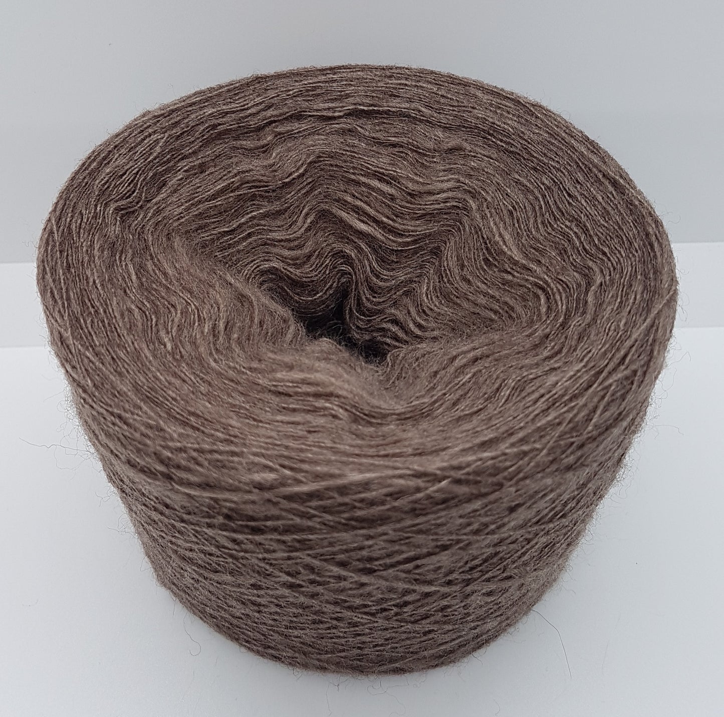 100g laine irrégulière fil italien couleur marron N. 467