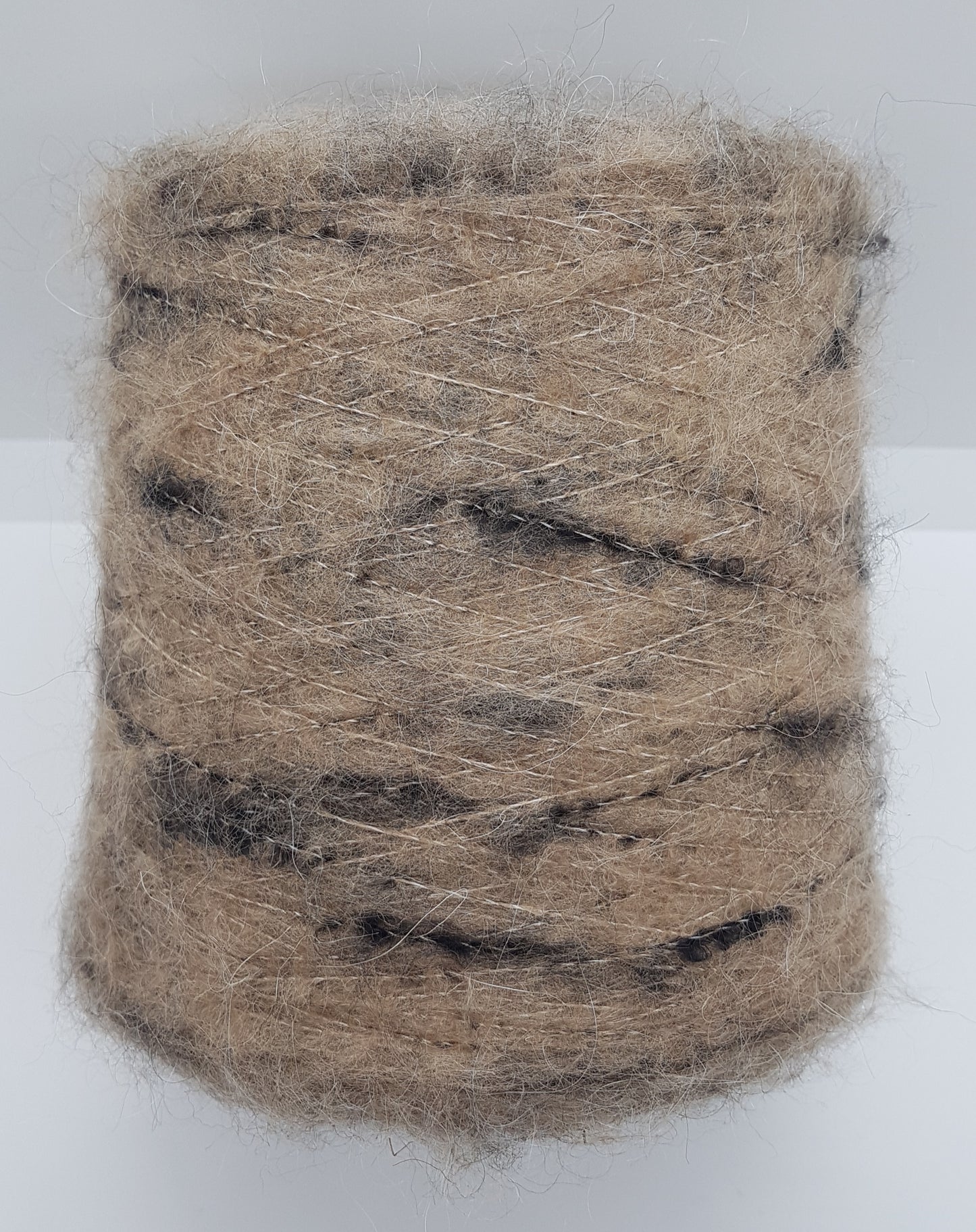 100g Mohair morbido filato italiano colore Beige Mélange N.480