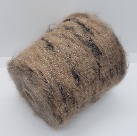 100g Mohair blød garn italiensk farve Beige Mélange N.480