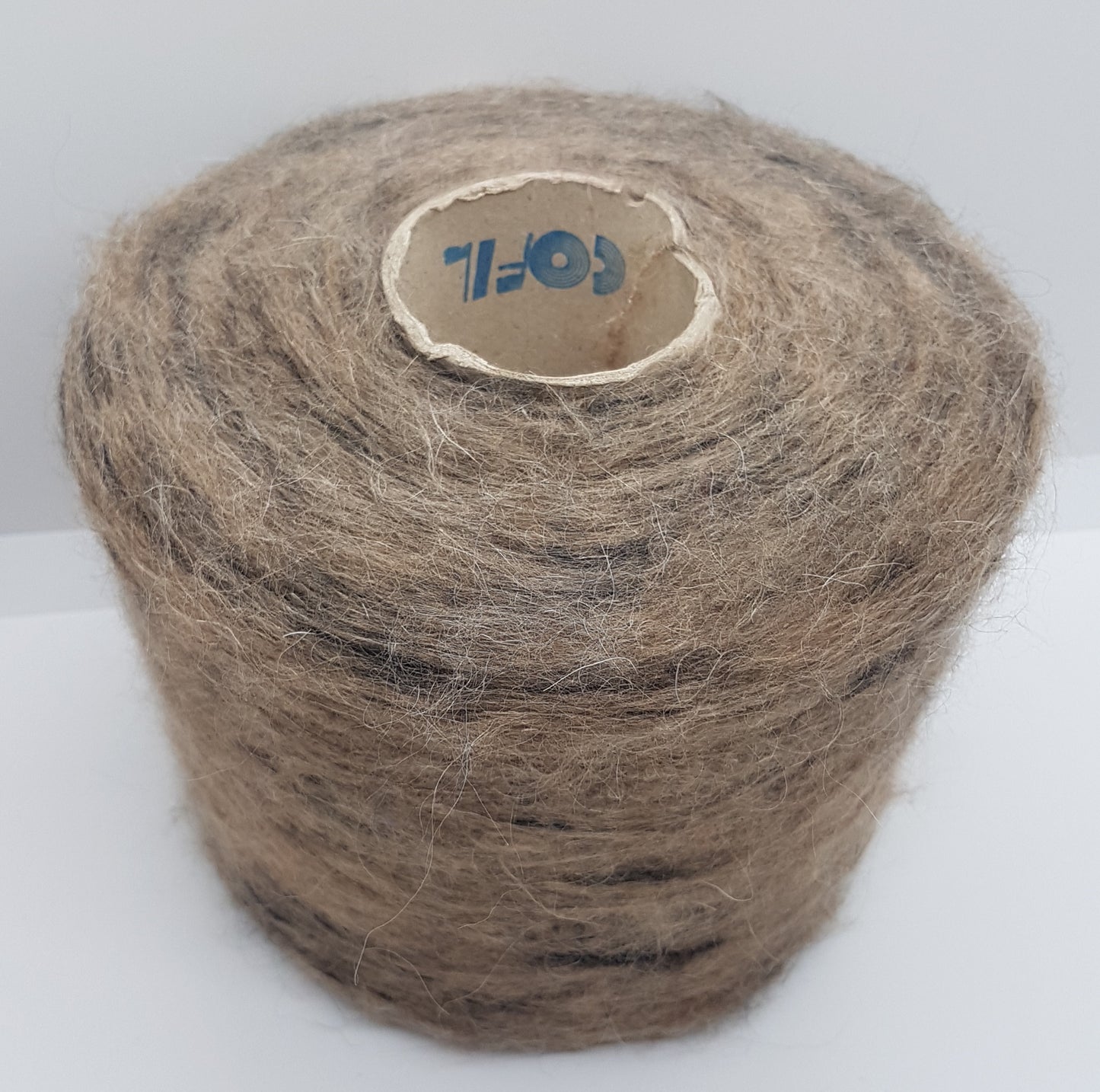 100g Mohair morbido filato italiano colore Beige Mélange N.480