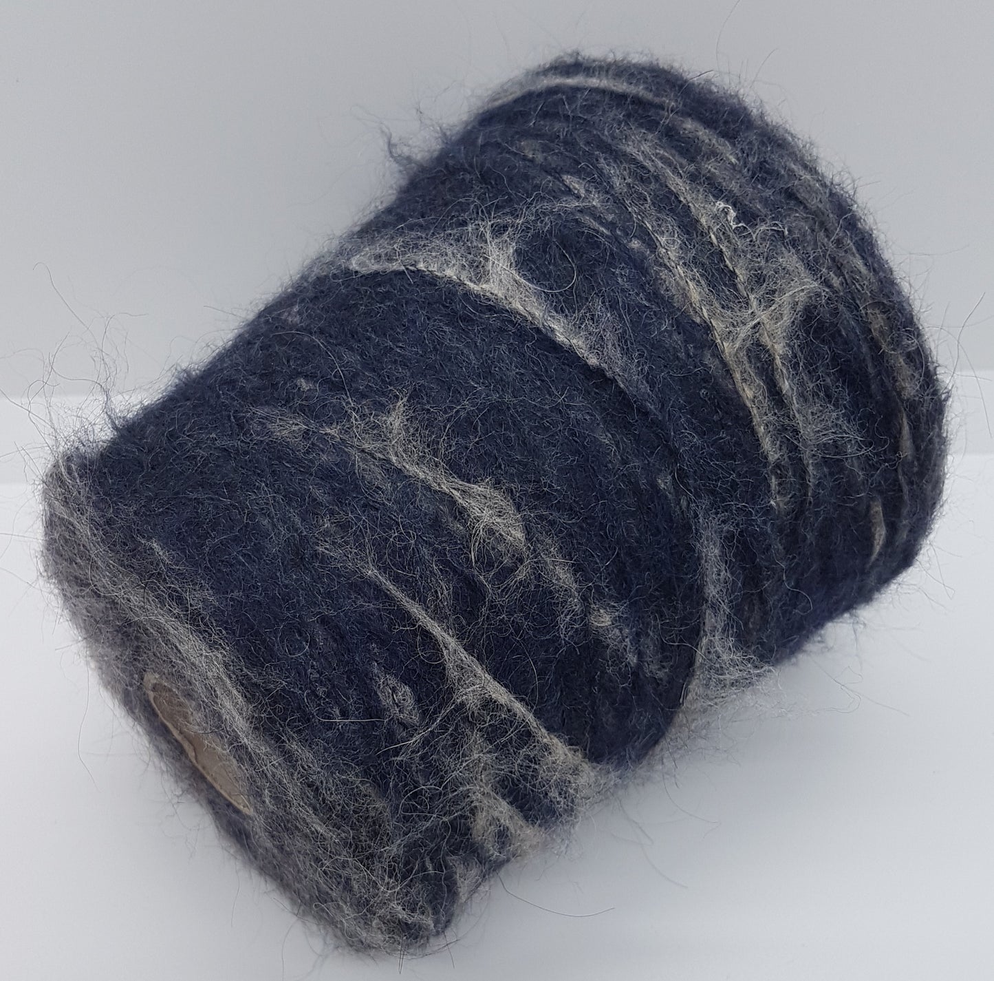 100g Mohair hilo suave color italiano azul oscuro Mélange N.479