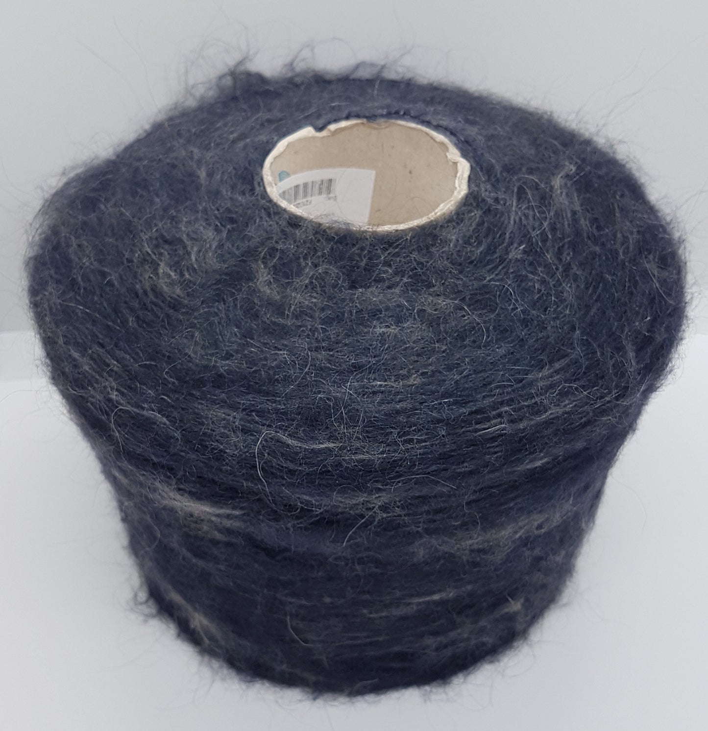 100g Mohair hilo suave color italiano azul oscuro Mélange N.479