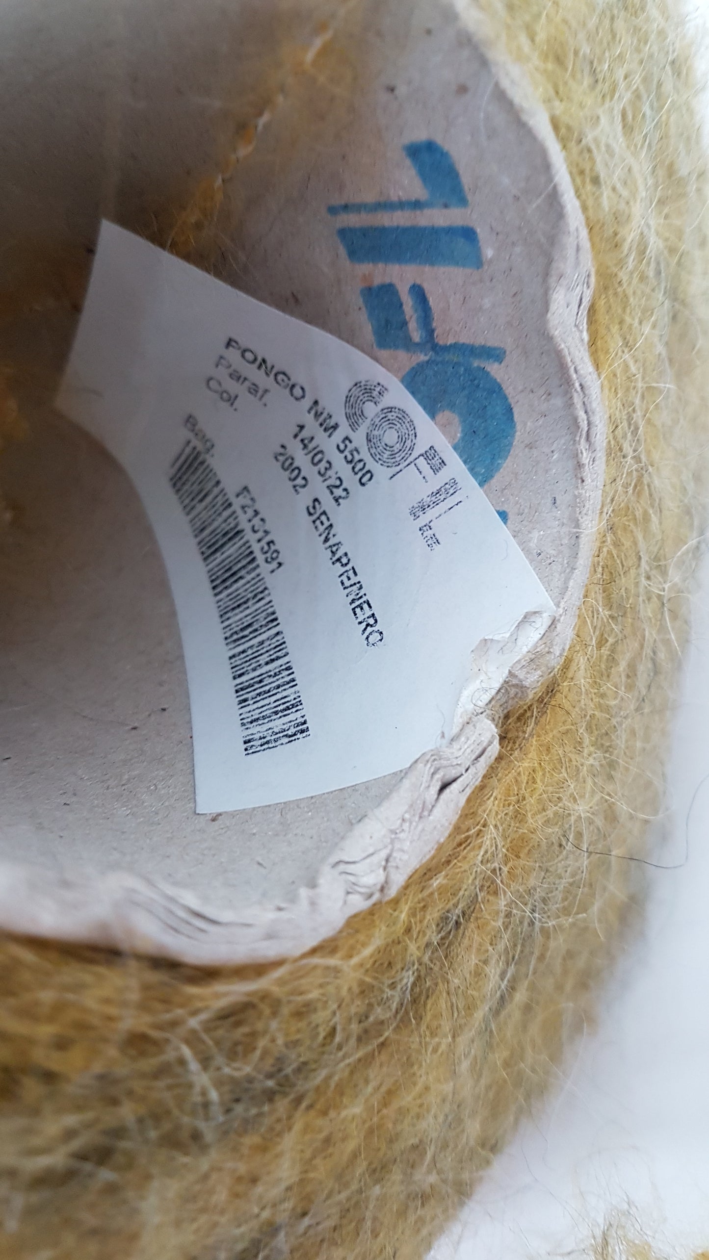 100g Mohair morbido filato italiano colore Senape Mélange N.481