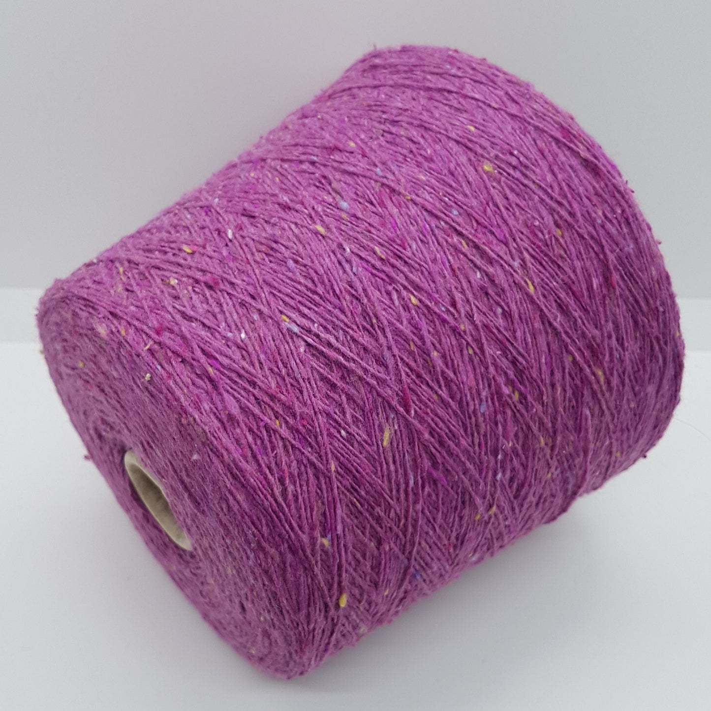 100g Tweed Bottonato Lana, Viscosa colore Lilla, Rosa, Azzurro, Giallo N.482