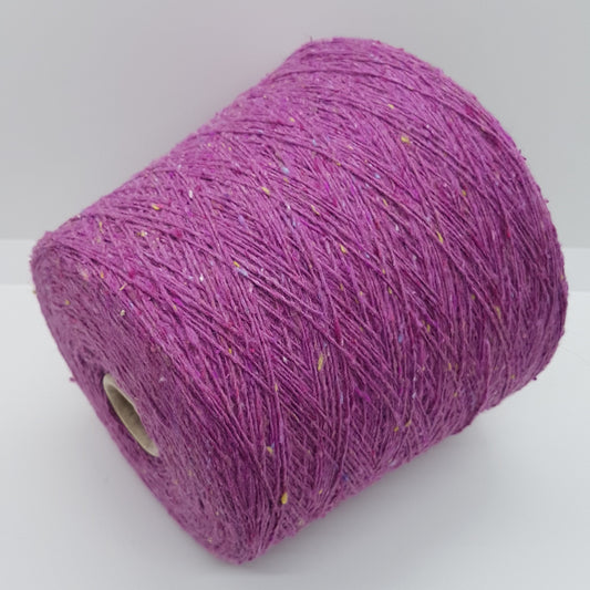 100g Tweed flaske uld, Viscose farve Lila, pink, lyseblå, gul N.482