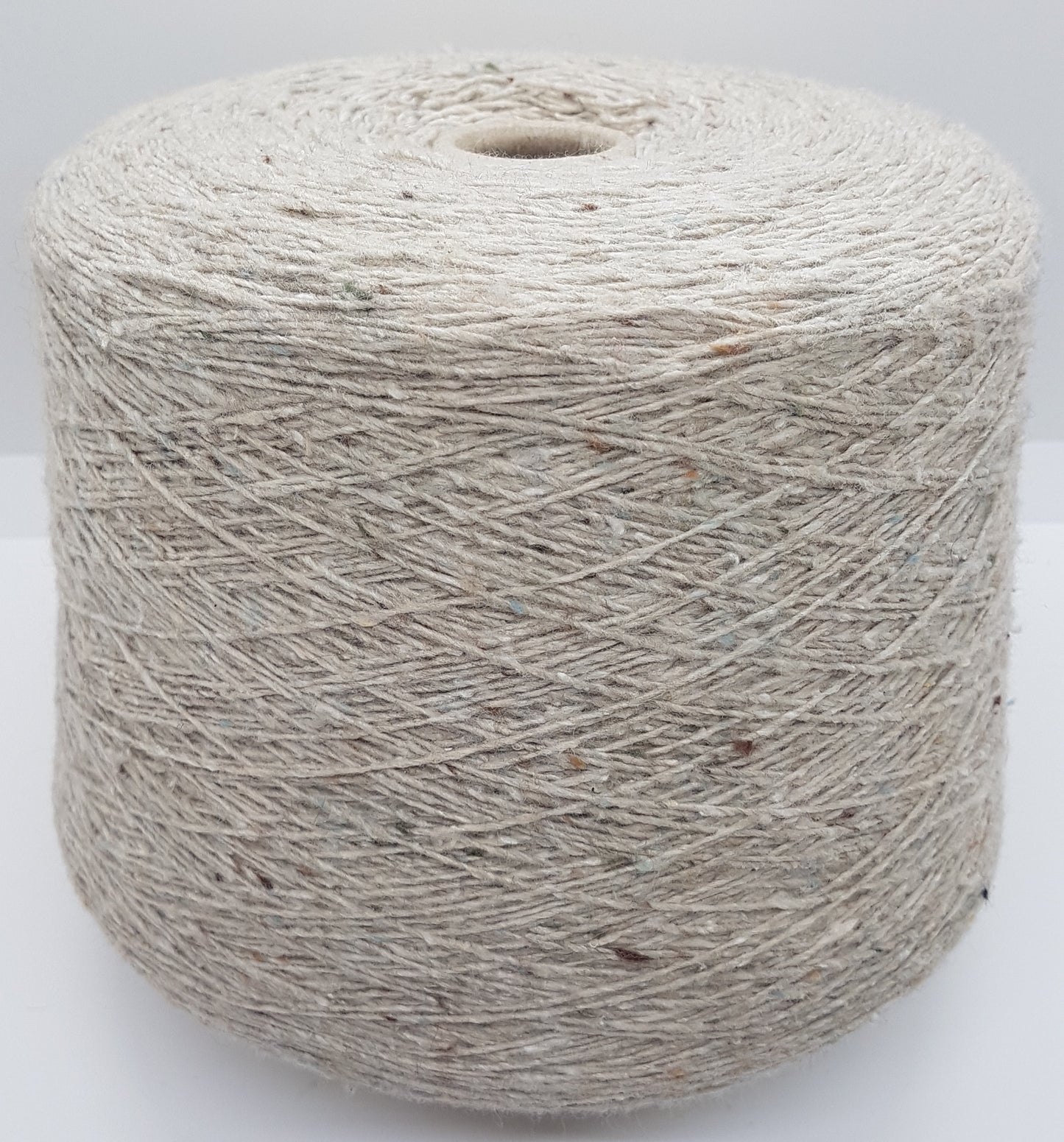 100g Tweed abgefüllte Wolle, Viskose Farbe Hellgrau N.483