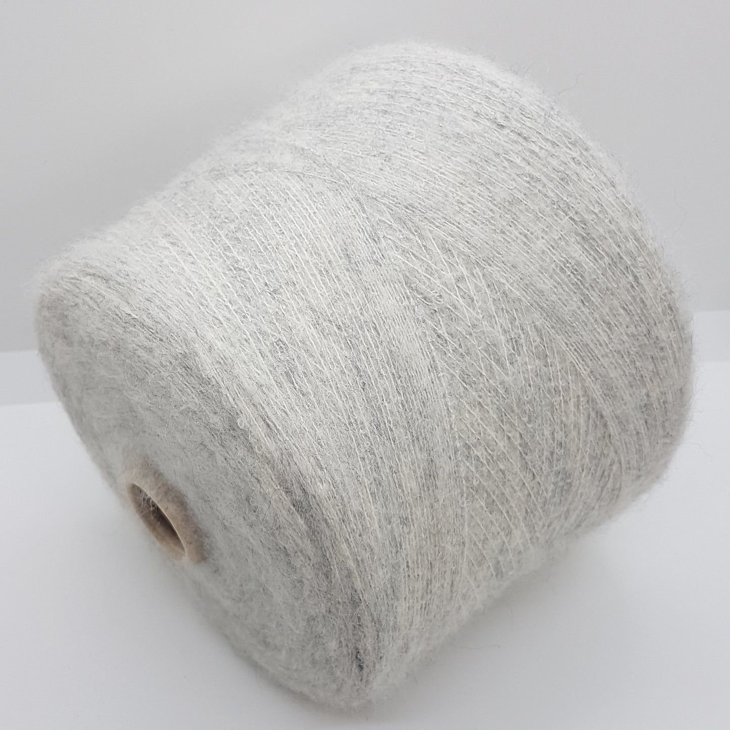 100g Alpaca Cotone morbido filato italiano colore Grigio Mélange N.486