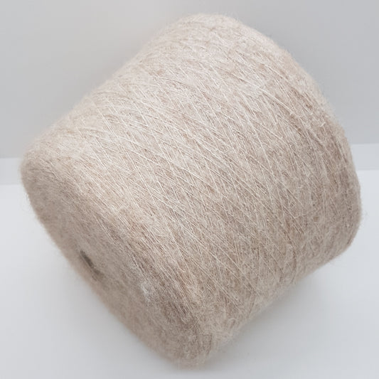 100g Alpaca algodón suave hilo italiano Beige Color Mélange N.485