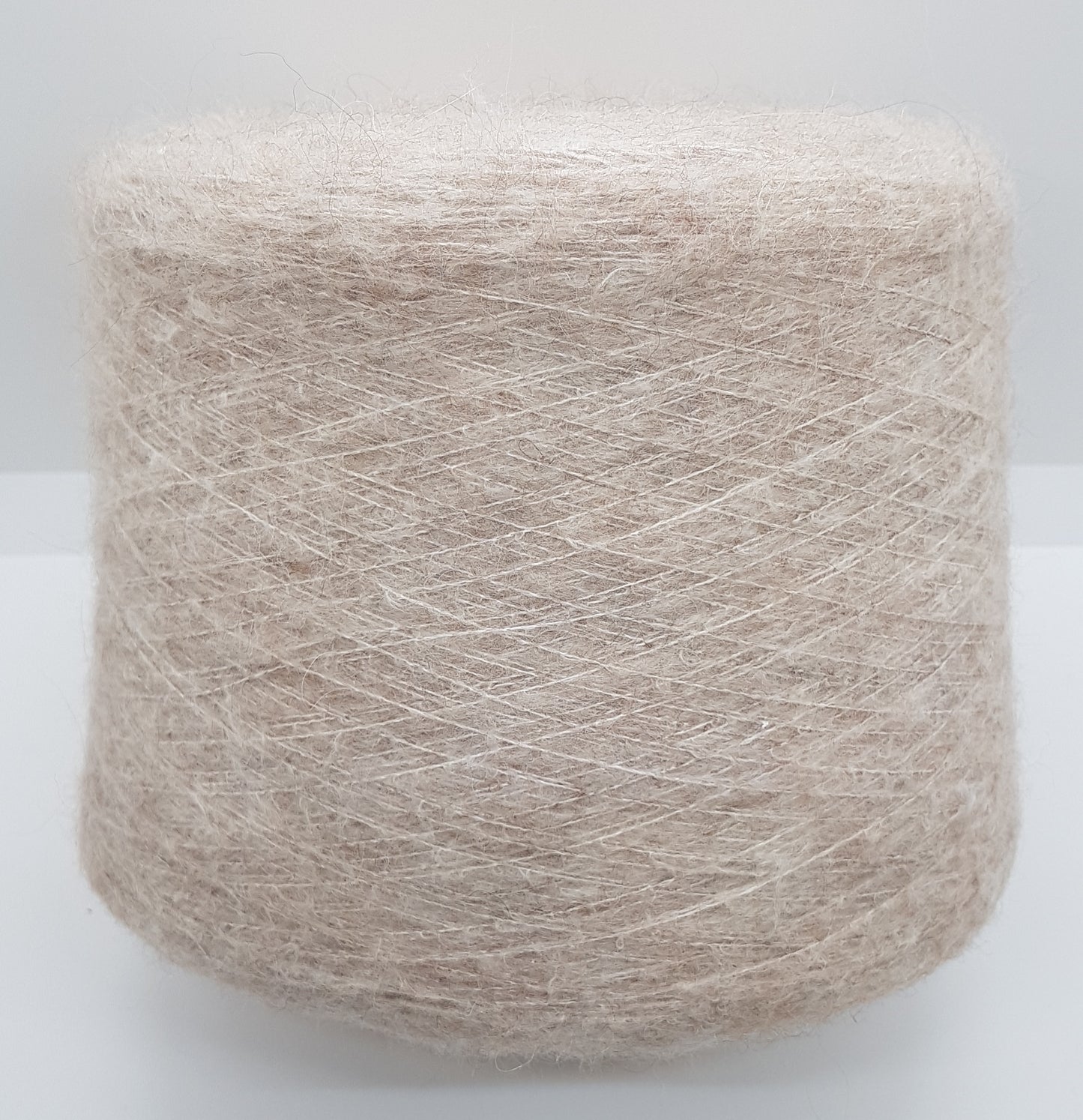 100g Alpaca Cotone morbido filato italiano colore Beige Mélange N.485